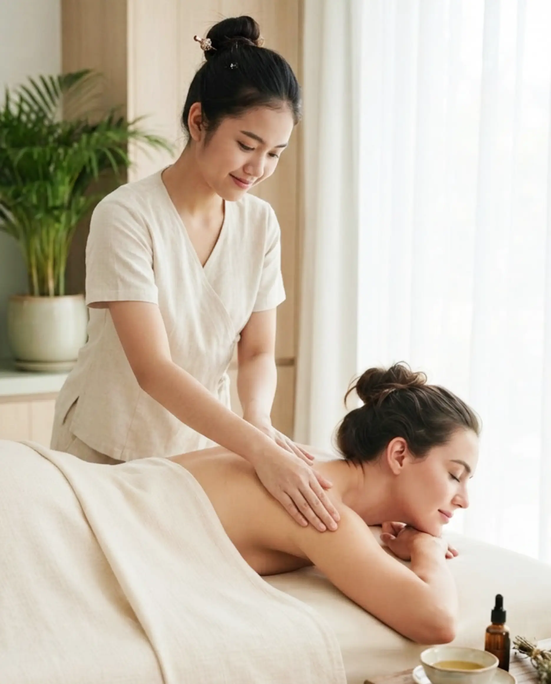 Thai oil massage treatment