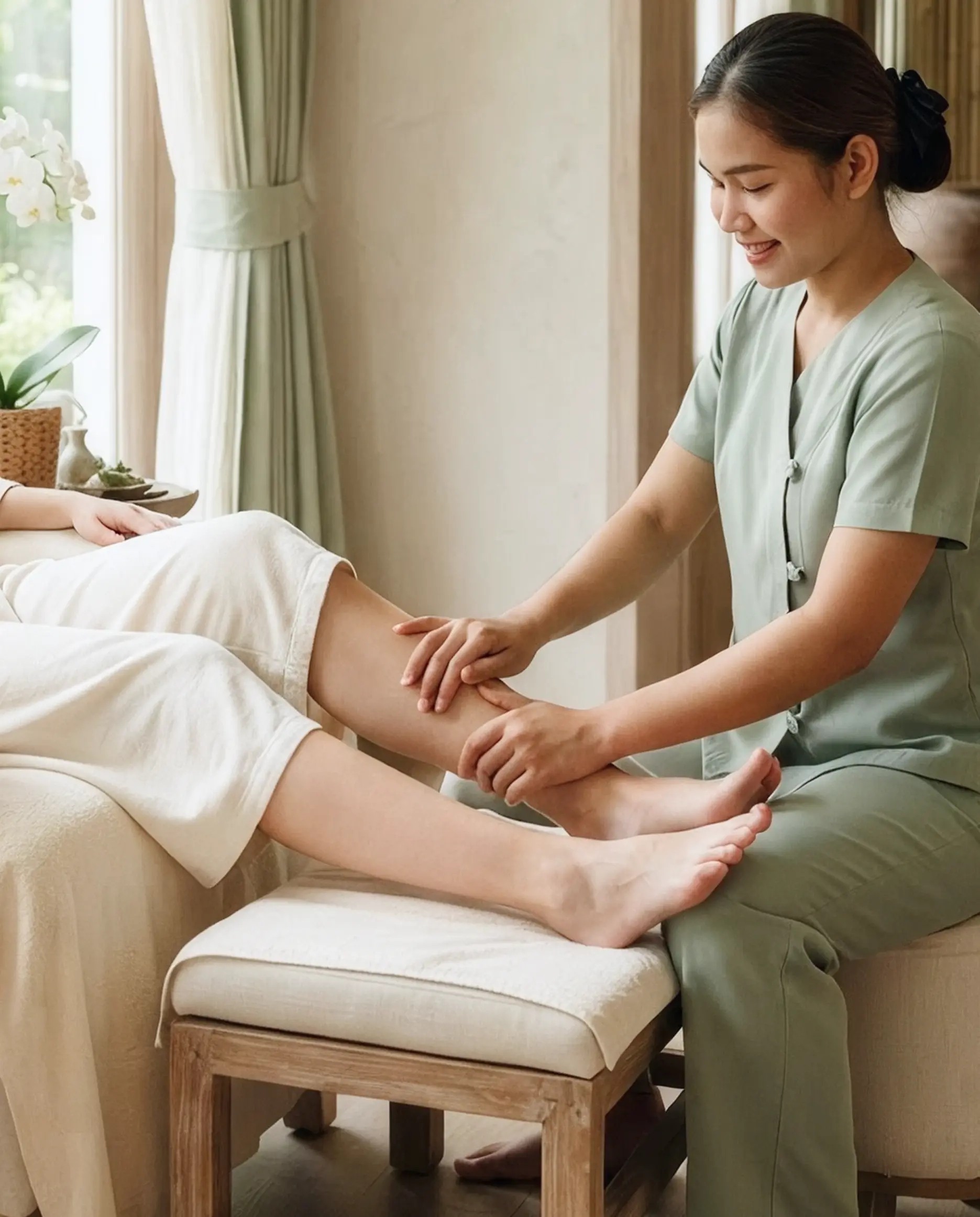 Thai foot massage treatment